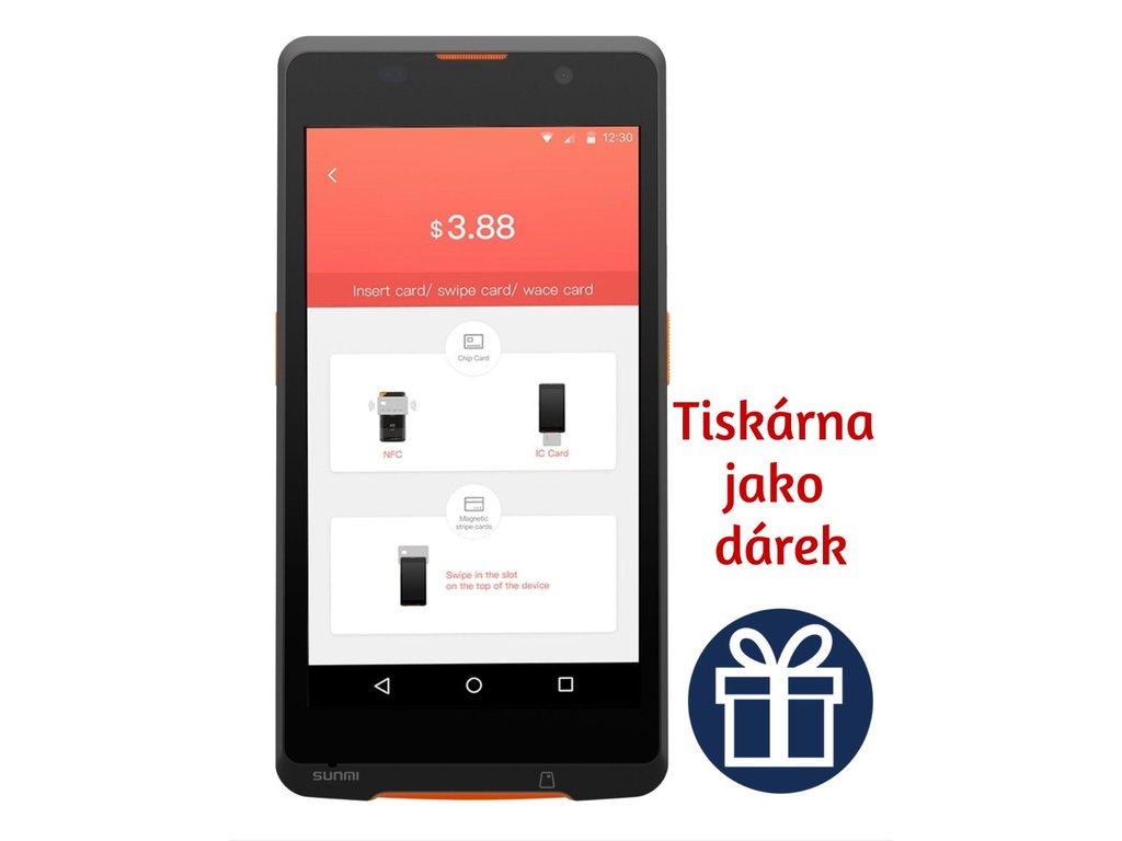 Sunmi P2 Mini platební terminál s Bluetooth tiskárnou HPRT PT-P II