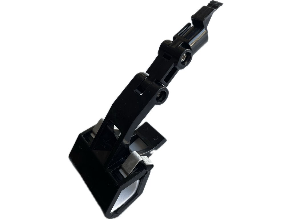 Black adjustable clamp holder for ESL electronic shelf labels