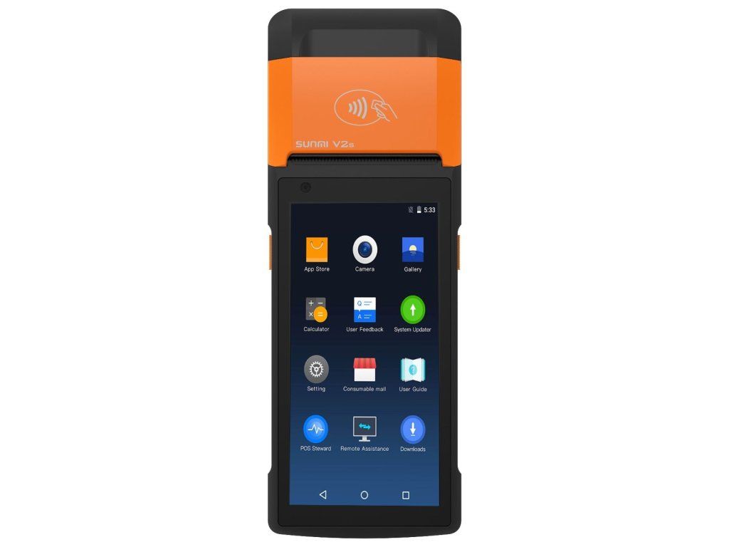 Sunmi V2s mobile POS with printer and NFC