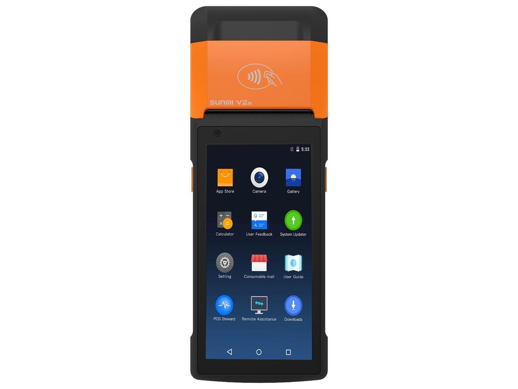 Sunmi V2s mobile POS with printer and NFC