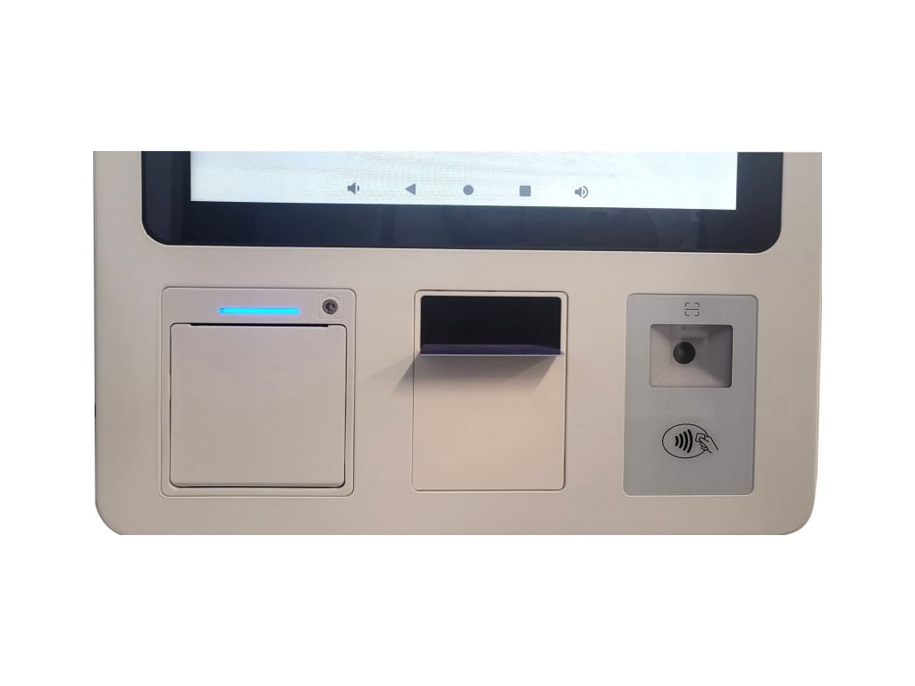 S-Kiosk K20 &ndash; detail 80mm tisk&aacute;rny, 2D skeneru a NFC čtečky