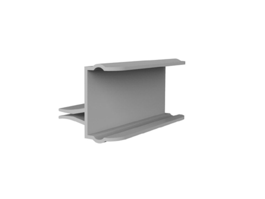Transparent shelf rail GG005 for ESL electronic shelf labels, 1250 mm