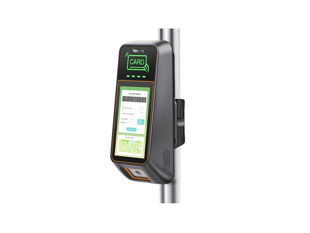 T10 – validator with NFC and QR reader on a pole