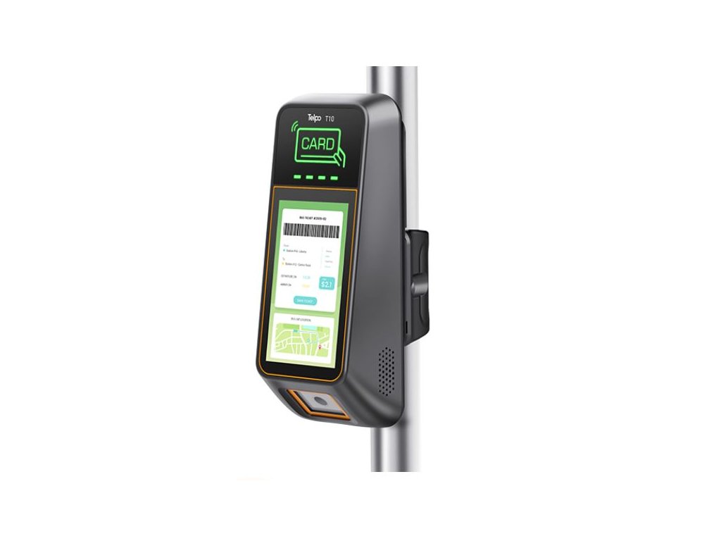 T10 – validator with NFC and QR reader on a pole